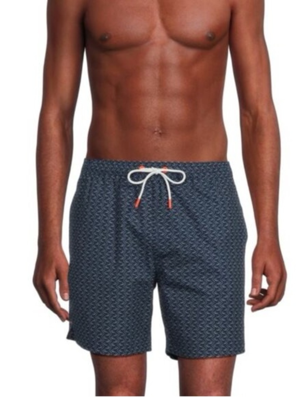 SWIMS Men’s Blue Geometric Print Swim Trunks | Size M